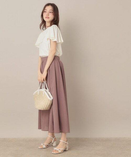 「couture brooch」 半袖カットソー 42 オフホワイト レディース_画像3