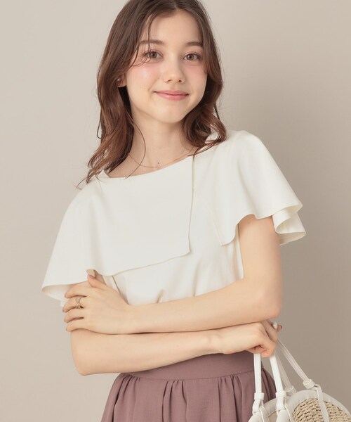 「couture brooch」 半袖カットソー 42 オフホワイト レディース_画像5