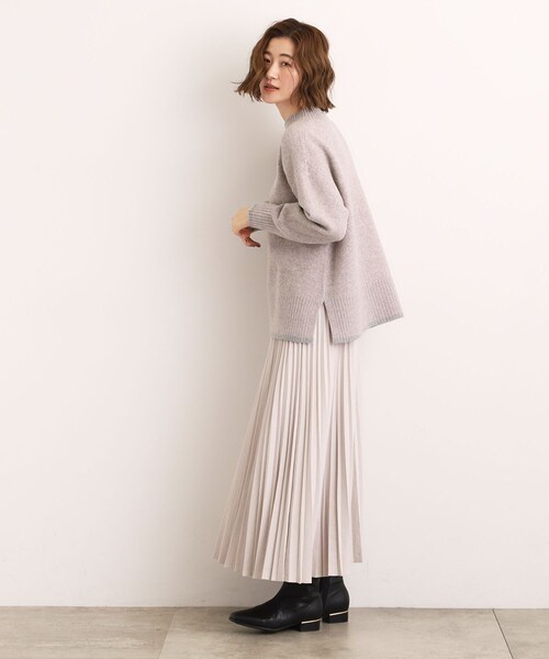 grove（グローブ） ニット セーター 「洗える」ふんわりウール混