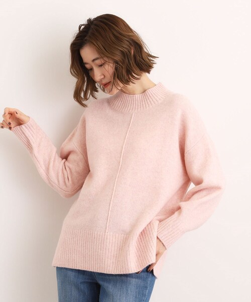 grove（グローブ） ニット セーター 「洗える」ふんわりウール混