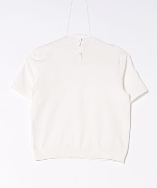 「Maglie le cassetto」 半袖カットソー 7号 オフホワイト レディース_画像2