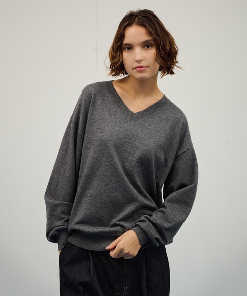 WETTEMPT セーター ニット HIGH GAUGE V NECK KNIT / ハイゲージV