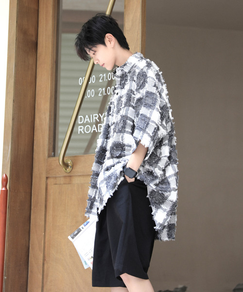 「neos」 半袖シャツ MEDIUM ホワイト メンズ_画像4