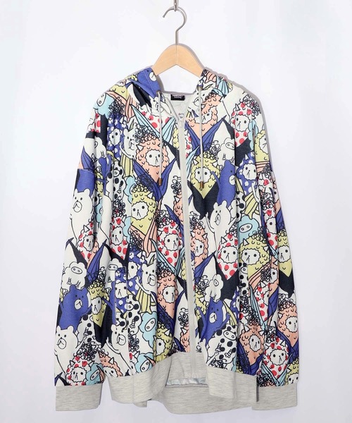 ScoLar Parity（スカラーパリティ） パーカー 353114：カラフルにゃん