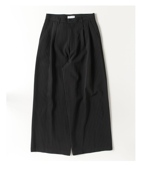 BLANK HOTEL スラックス Double Pleated Pinstripe Slacks / ダブル