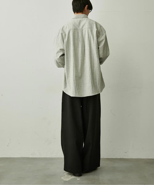 BLANK HOTEL スラックス Double Pleated Pinstripe Slacks / ダブル