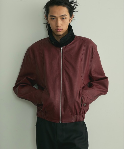BLANK HOTEL ブルゾン アウター Back Embroideried Corduroy Collar