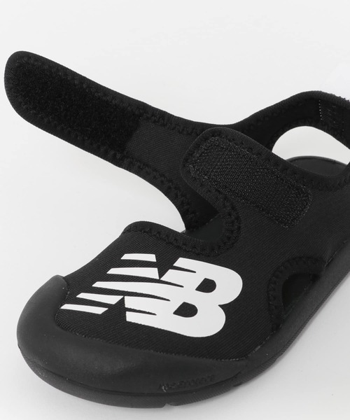 「New Balance」 「KIDS」フラットサンダル 18 ブラック キッズ_画像6