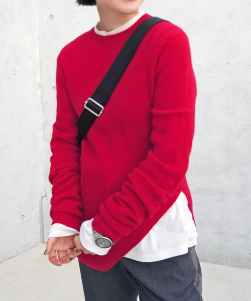 「AP STUDIO」 長袖ニット FREE ネイビー レディース_画像2