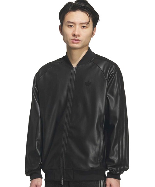 adidas（アディダス） コート ジャケット adidas SST PLEATHER TRACK