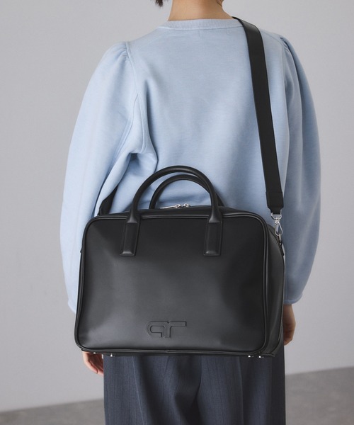 ADAM ET ROPE'（アダムエロペ） ボストンバッグ 「サステナブル」ロゴ