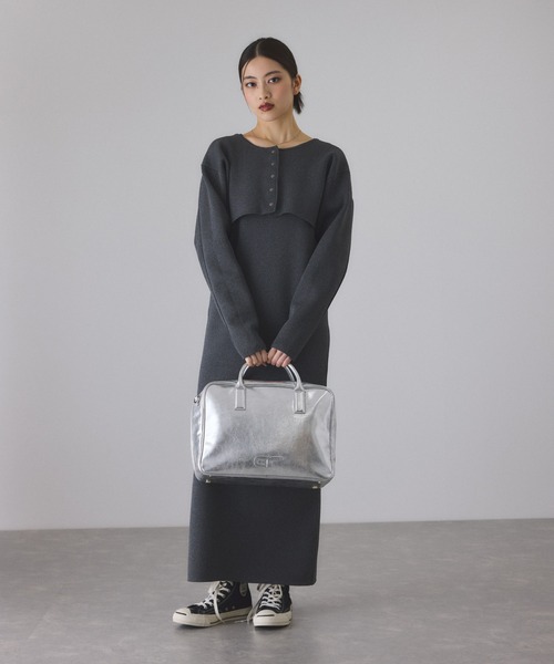 ADAM ET ROPE'（アダムエロペ） ボストンバッグ 「サステナブル」ロゴ