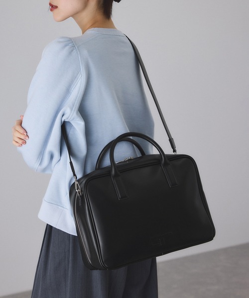 ADAM ET ROPE'（アダムエロペ） ボストンバッグ 「サステナブル」ロゴ