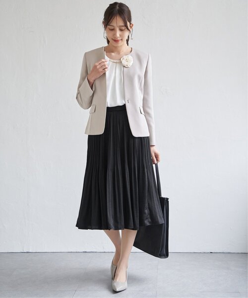 IKKA LOUNGE スカート サテンプリーツスカート : ZOZOTOWN Yahoo!店