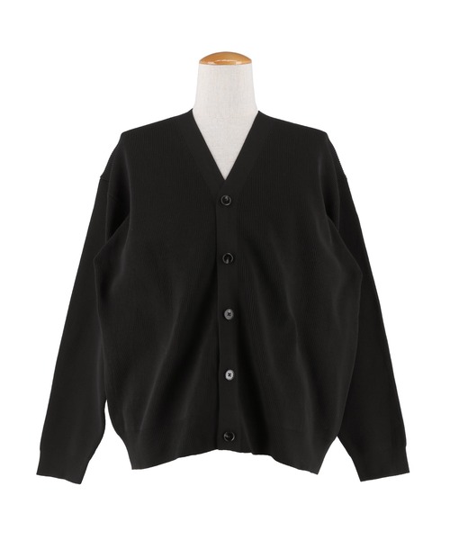 coca（コカ） カーディガン ポリウーリー畦編みカーディガン メンズ