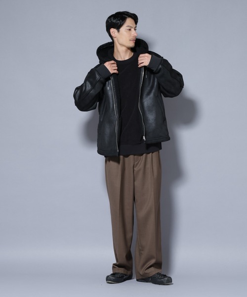 C/N フードブルゾン◆ ショートフードブルゾン2(1 DARK GREY): CONZ: MENS｜CONZ ONLINE STORE