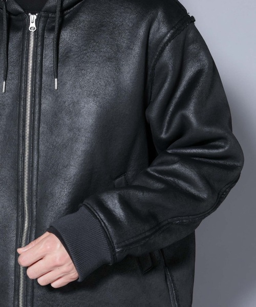 NANO universe（ナノ・ユニバース） ブルゾン アウター クラック