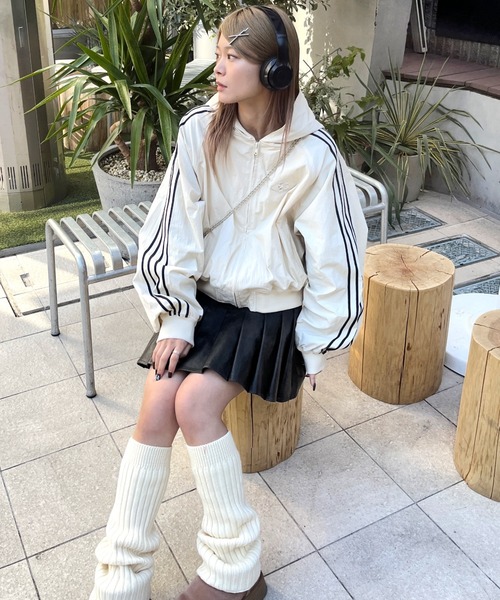 「WHO'S WHO gallery」 「sloppy」ナイロンブルゾン FREE アイボリー レディース_画像3