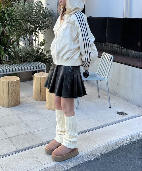 「WHO'S WHO gallery」 「sloppy」ナイロンブルゾン FREE アイボリー レディース_画像4