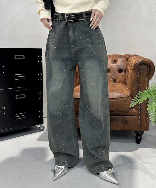 「sedacle girl」 デニムパンツ FREE インディゴブルー レディース_画像2