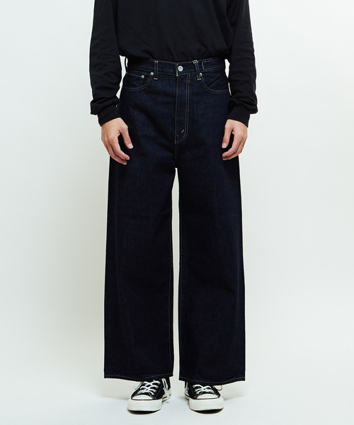 「KURO」 デニムパンツ SMALL インディゴブルー レディース_画像5