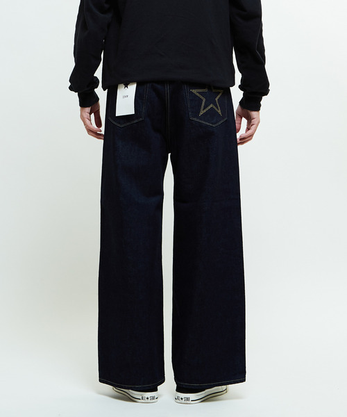 「KURO」 デニムパンツ SMALL インディゴブルー レディース_画像7