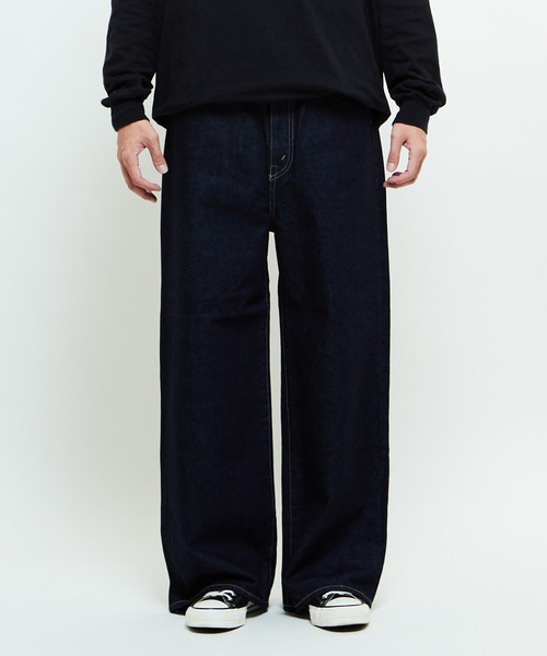 「KURO」 デニムパンツ SMALL インディゴブルー レディース_画像8