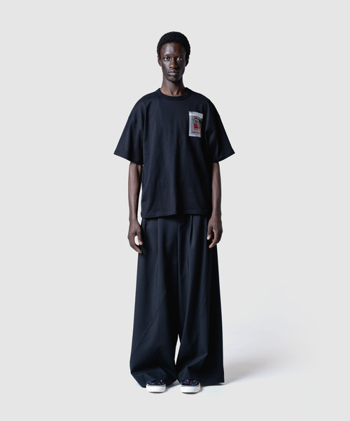 ワイドパンツ スラックス yoshiokubo ヨシオクボ / TWIST SLACKS ツイストパターンワイドスラックス / YKS26416の画像