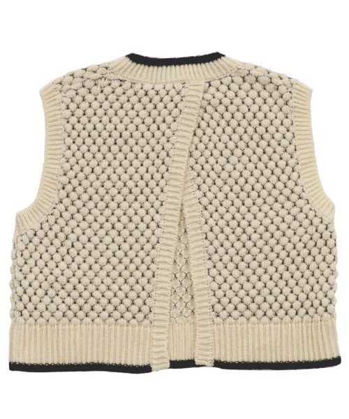 「select MOCA」 ニットベスト FREE チャコール レディース_画像2