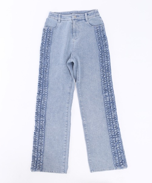 「WC」 デニムパンツ FREE ブルー レディース_画像3