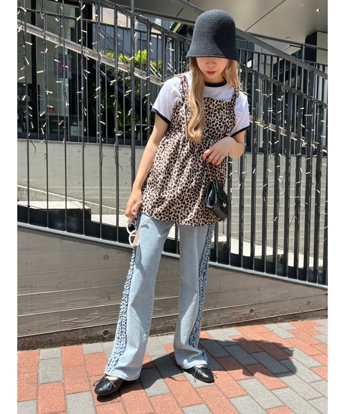 「WC」 デニムパンツ FREE ブルー レディース_画像7