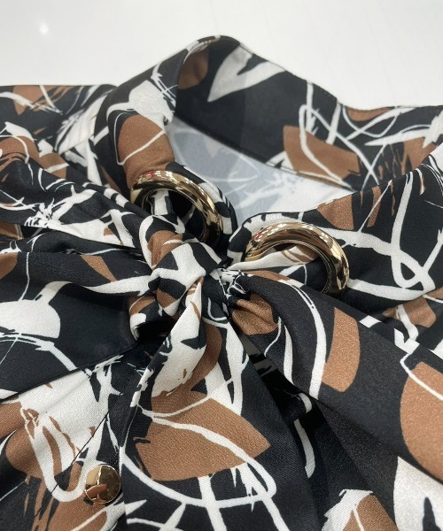 「AND COUTURE」 長袖ワンピース MEDIUM オレンジ レディースの画像