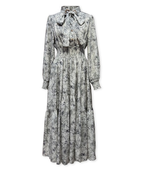 「AND COUTURE」 長袖ワンピース MEDIUM オレンジ レディースの画像