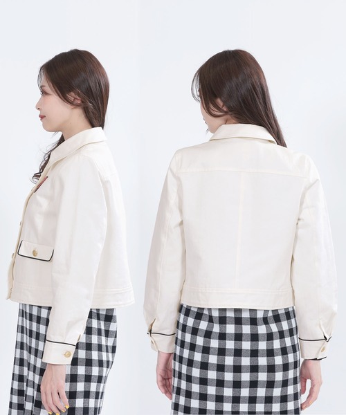 「MARY QUANT」 ブルゾン M ホワイト レディースの画像