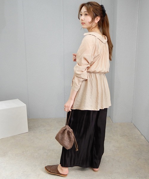 「minia」 フラットサンダル M ブラック レディース_画像2