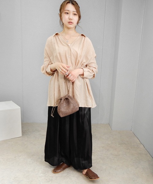 「minia」 フラットサンダル M ブラック レディース_画像4