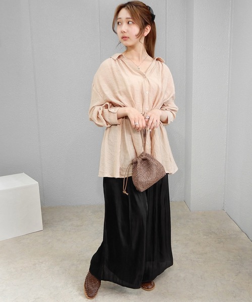 「minia」 フラットサンダル M ブラック レディース_画像5