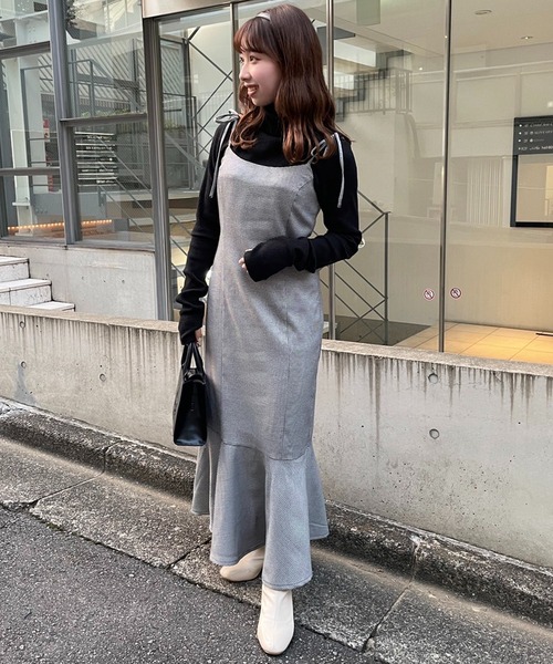 「one after another NICE CLAUP」 キャミソールワンピース FREE アイボリー レディース_画像5
