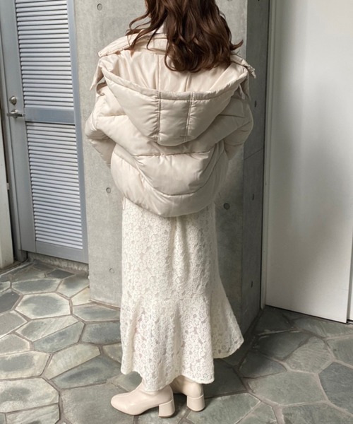 「one after another NICE CLAUP」 キャミソールワンピース FREE アイボリー レディース_画像7