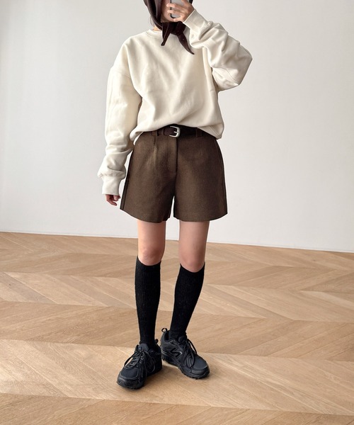 「CANAL JEAN」 ショートパンツ MEDIUM グレー レディース_3