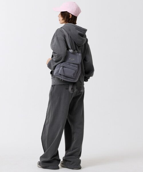 「ODD STUDIO」 スウェットパンツ MEDIUM チャコールグレー レディース_画像2