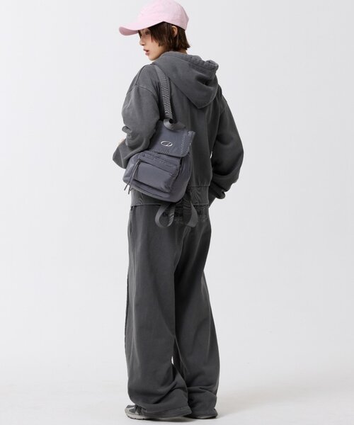 「ODD STUDIO」 スウェットパンツ MEDIUM チャコールグレー レディース_画像4