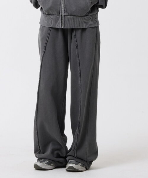 「ODD STUDIO」 スウェットパンツ MEDIUM チャコールグレー レディース_画像5