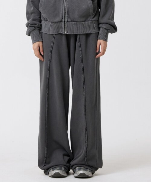「ODD STUDIO」 スウェットパンツ MEDIUM チャコールグレー レディース_画像8