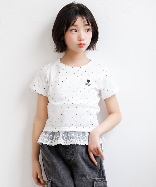algy（アルジー） tシャツ 「puchily プチプラライン」レース