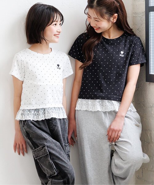algy（アルジー） tシャツ 「puchily プチプラライン」レース