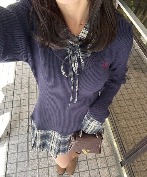 「continuer de NICE CLAUP」 ドッキングワンピース FREE トップグレー レディース_画像2