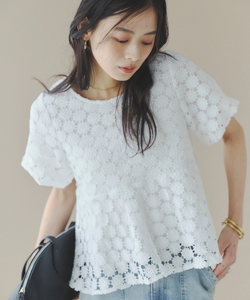 再入荷】ホワイトペプラムノースリーブトップス | ROSE AURA Pheeta 