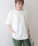 tシャツ 半袖 「接触冷感」ジョーゼットプルオ...の詳細画像1