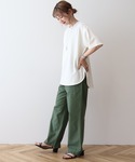 tシャツ 半袖 「接触冷感」ジョーゼットプルオ...の詳細画像3